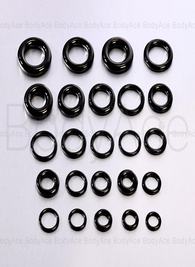 BodyAce Black Hinged Segment Clicker PA Rings, 2G 4G 6G 8G 10G 12G Large Spring Action BCR Rings, Surgical Steel Septum Nose Rings Ear Gauges Earrings Hoops [6G(4mm),Hoops:8mm] - Image 5